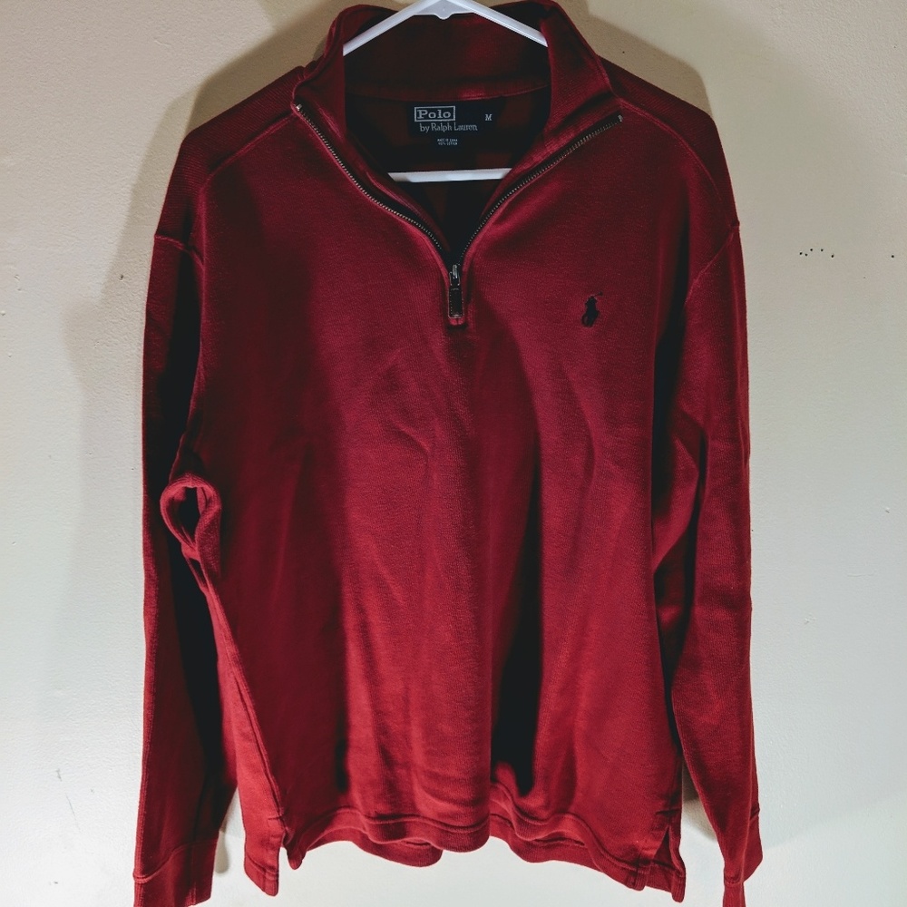 Red Polo Mens heavyweight Sweater M